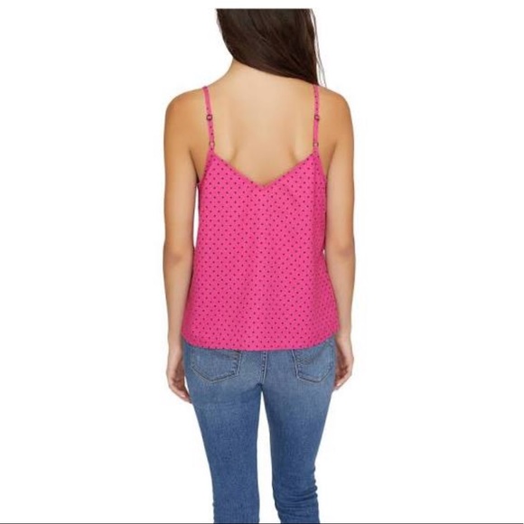 Essential Button Front Tank Hot Dot - Picture 4 of 4